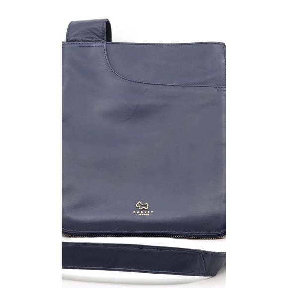 New Radley London Blue Leather Pockets Medium Zip Around Pocket $158.00 - Picture 5 of 10